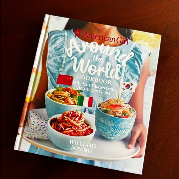 American Girl Around the World Cookbook with Blue and Red Accents - Picture 1 of 6